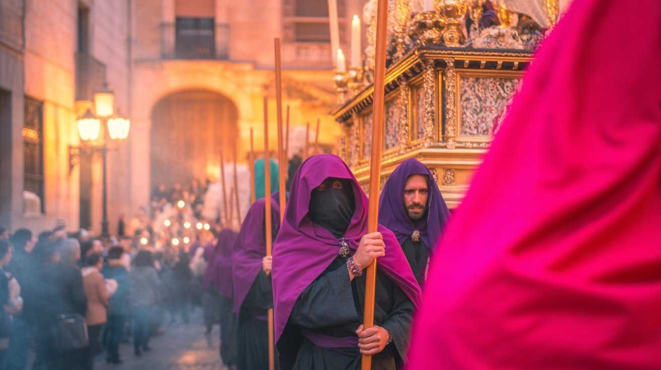 Palm Sunday blessings and palms during Semana Santa