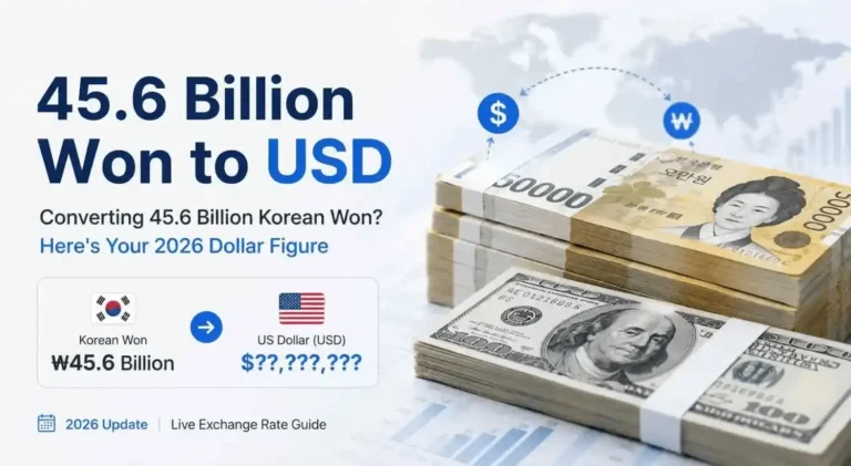 45.6 Billion Won to USD
