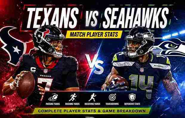 Texans vs Seahawks Match Player Stats