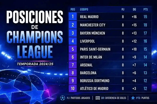 Champions League Standings